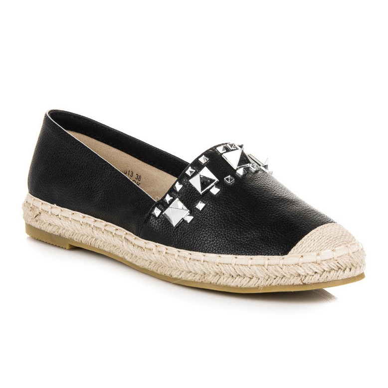 Seastar Espadrile cu jeturi negru 1