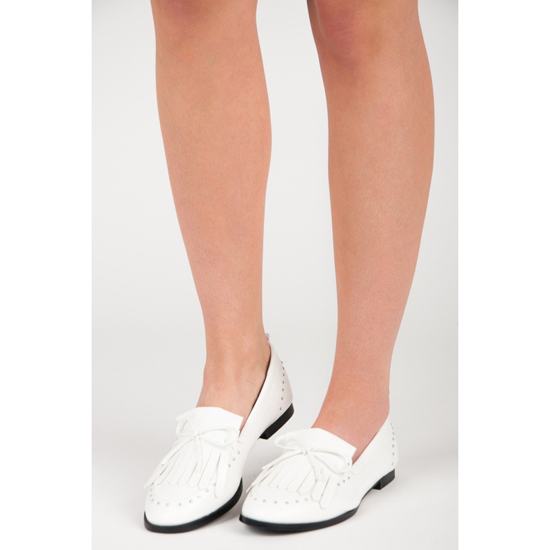 Seastar Mocasini eleganti pentru primavara alb 1