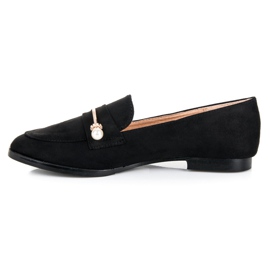 Seastar Mocasini cu perle negru 1