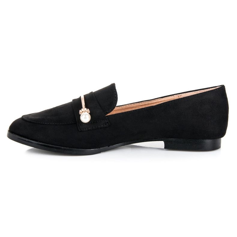 Seastar Mocasini cu perle negru 1 Seastar Mocasini cu perle negru 1
