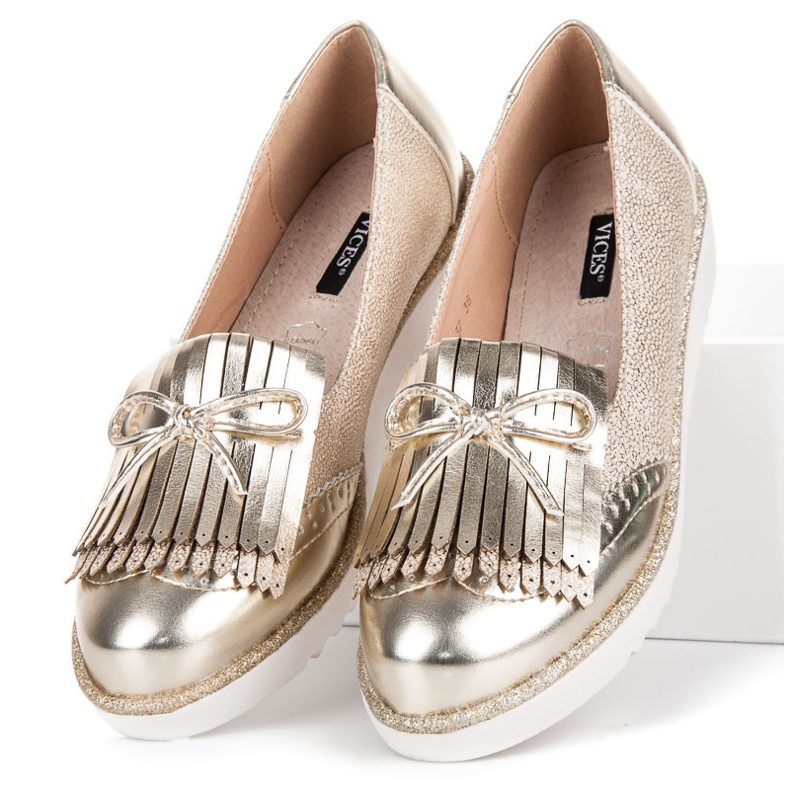 Vices Mocasini pe platforma viciilor galben 1