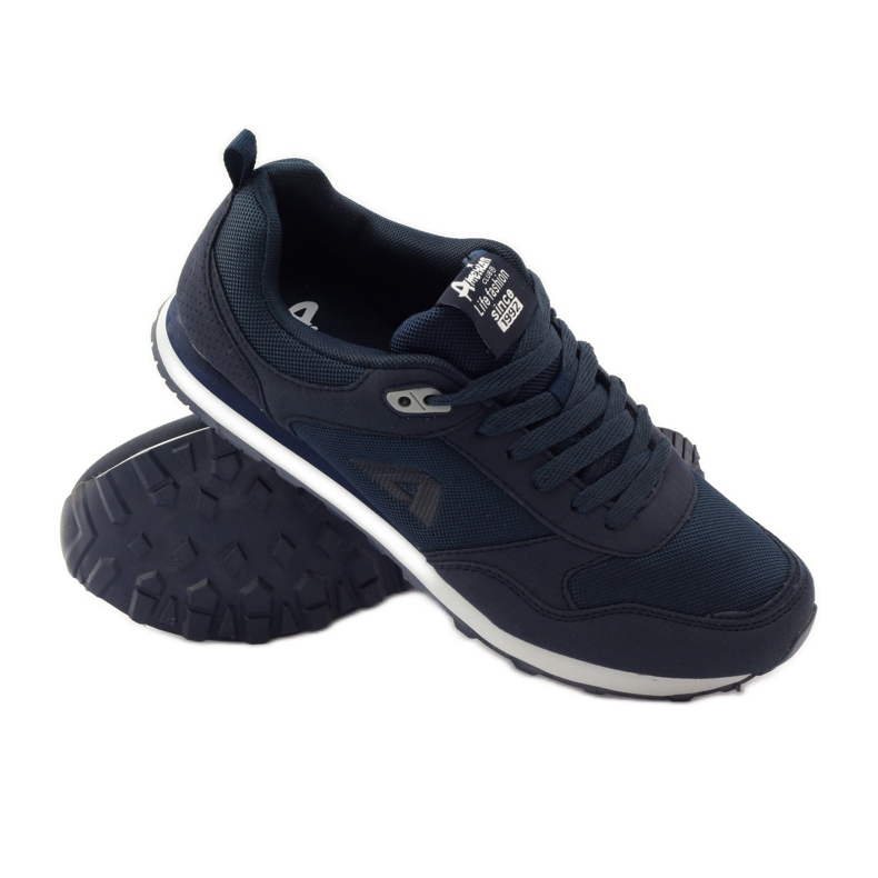 American Club Pantofi de jogging american 1754 bleumarin albastru marin 3