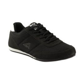 American Club Pantofi de jogging americani 7066 negri alb negru 1
