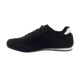 American Club Pantofi de jogging americani 7066 negri alb negru 2