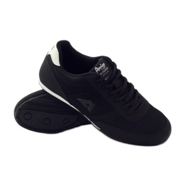 American Club Pantofi de jogging americani 7066 negri alb negru 3