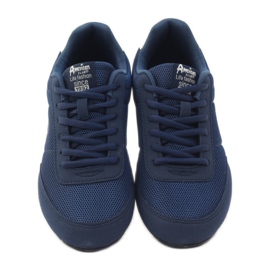 American Club Pantofi de jogging american 7066 bleumarin alb albastru marin 4