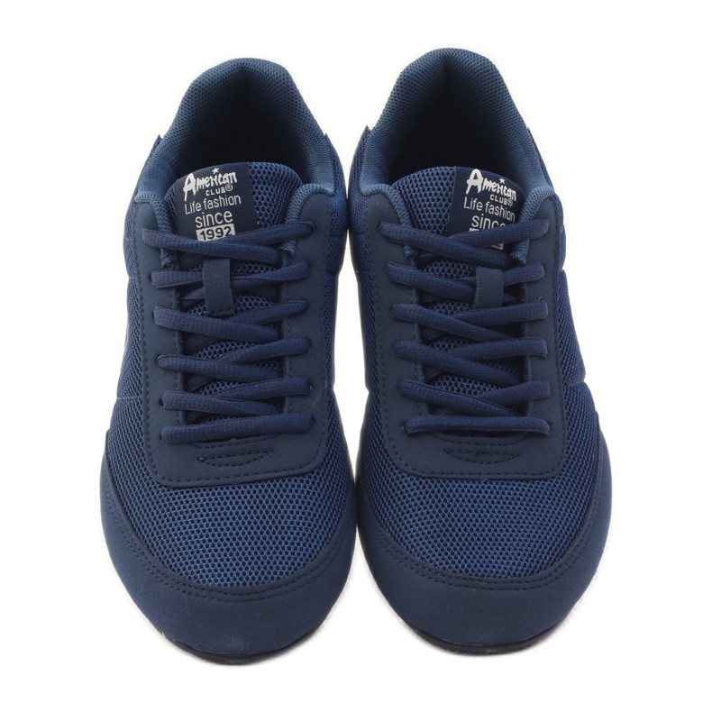 American Club Pantofi de jogging american 7066 bleumarin alb albastru marin 4