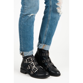 Seastar Cizme rock de primăvară negru 1 Seastar Cizme rock de primăvară negru 1