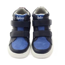 American Club Pantofi sport americani 17155 albastru marin roșu albastru 4
