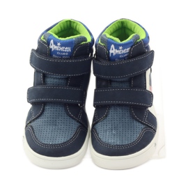 American Club Pantofi sport americani 17353 albastru marin roșu alb 4