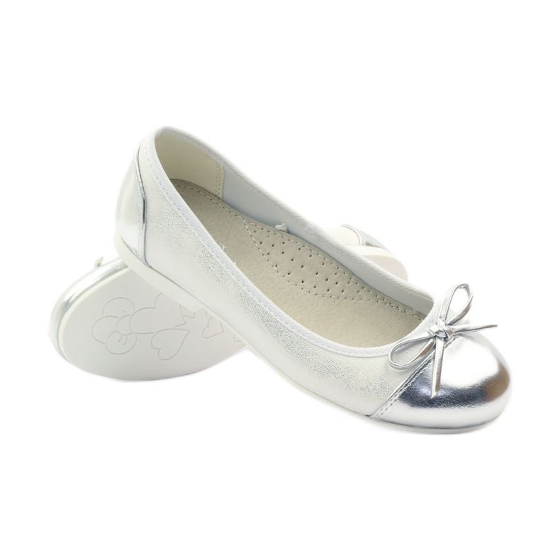 American Club Pompe pentru balerini cu arc american alb 3