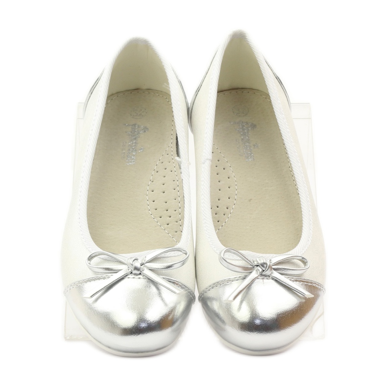 American Club Pompe pentru balerini cu arc american alb 4