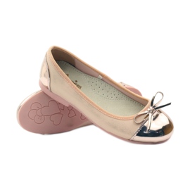 American Club Pompe pentru balerini cu arc american roz galben alb 3