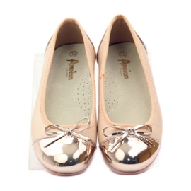 American Club Pompe pentru balerini cu arc american roz galben alb 4