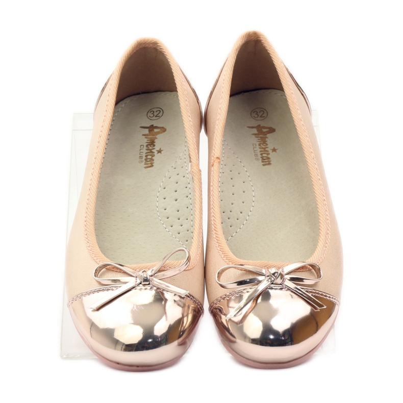 American Club Pompe pentru balerini cu arc american roz galben alb 4