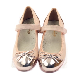 American Club Balerini cu velcro american 14297 roz galben 4