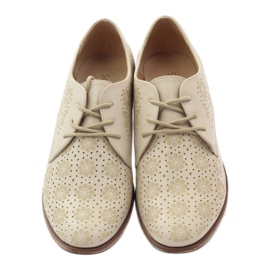 Sergio Leone Încălțăminte de damă cu flori elegante bej 4