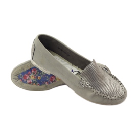 Mocasini Sergio Leone 721 din piele intoarsa gri 3