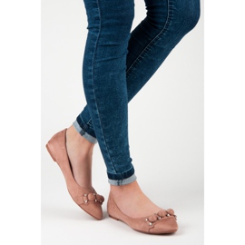 Seastar Suede Ballerina In Spitz roz 2