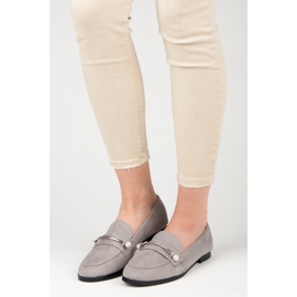 Seastar Mocasini cu perle gri 1