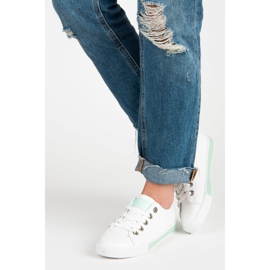 Adidași cu dantelă alb 2