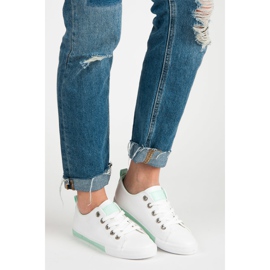 Adidași cu dantelă alb 1