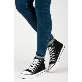 Seastar Adidași înalți de damă negru 2