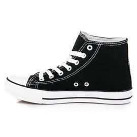 Seastar Adidași înalți de damă negru 3