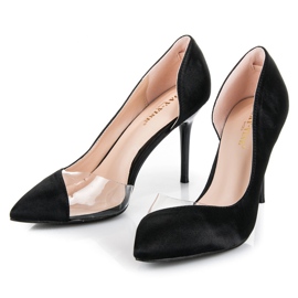 Ace transparente satinate negru 5