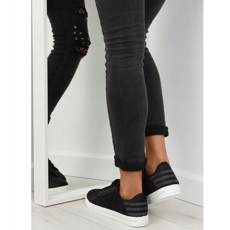 Adidași negri pentru femei SU09p Negru 2