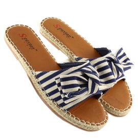LL-133P D.BLUE papuci espadrile bleumarin albastru marin 1