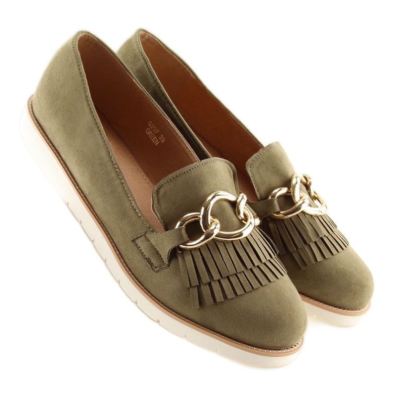 Verde Mocasini de dama G237 Verde 1