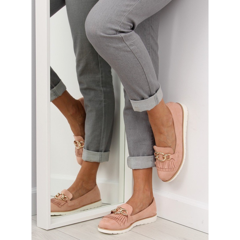 Mocasini roz dama G237 roz 2