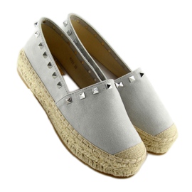 Espadrile argintii argint 8333 gri 4