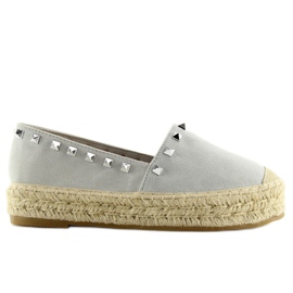 Espadrile argintii argint 8333 gri 3