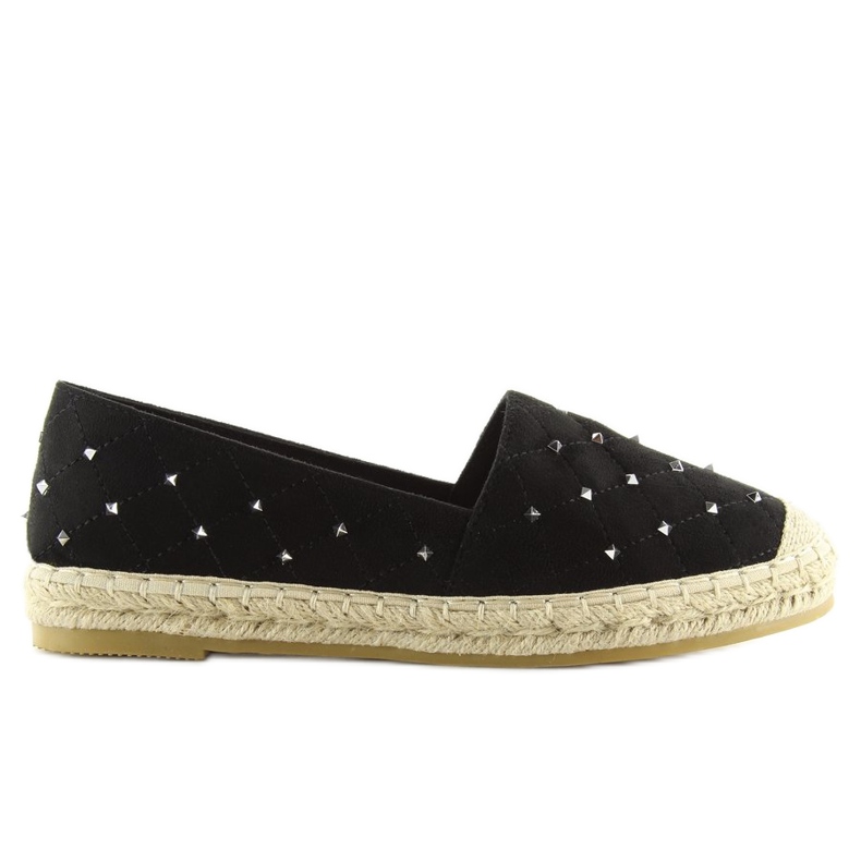 Espadrile negre cu crampoane 5481 negre negru 2