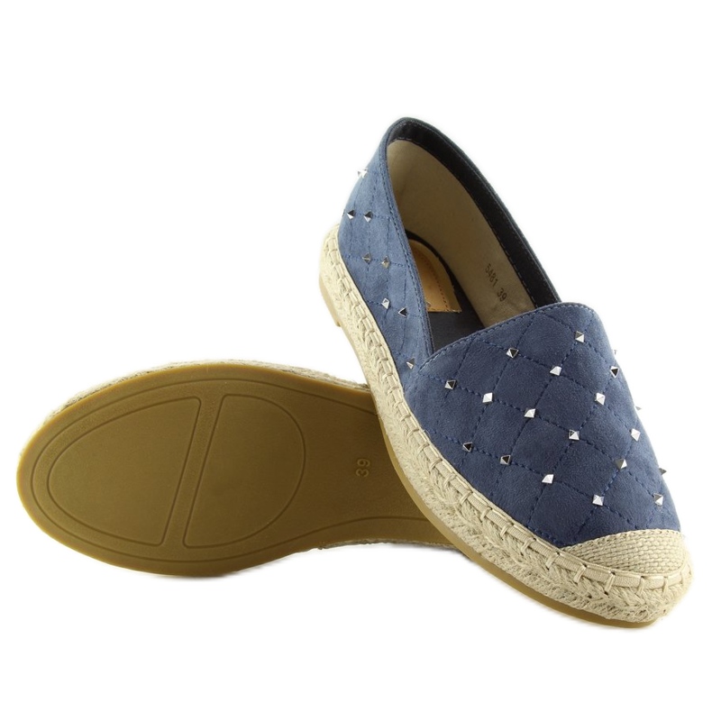 Espadrile cu crampoane bleumarin 5481 albastru albastru marin 1