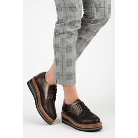 Kylie Pantofi eleganti cu pană maro 2