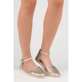 Espadrile din piele sandale vinceza galben 1