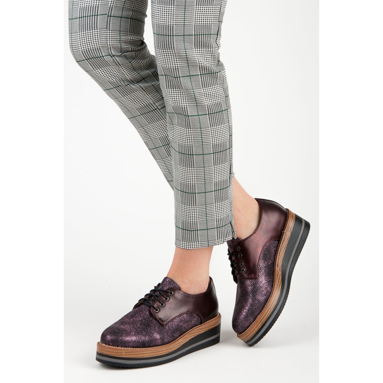 Kylie Pantofi tip pană visiniu eleganți roșu 2