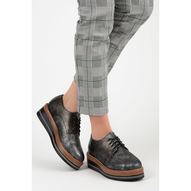 Kylie Pantofi eleganti cu pană gri 2