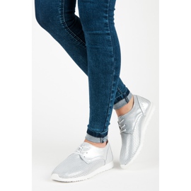 Pantofi VINCEZA legati gri 2