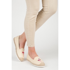 Bestelle Espadrile cu un flamingo maro 2 Bestelle Espadrile cu un flamingo maro 2
