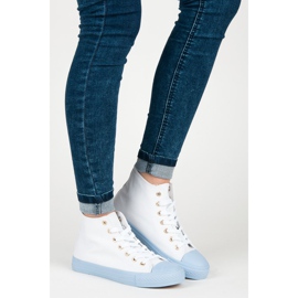 Coura Adidași peste gleznă alb 1