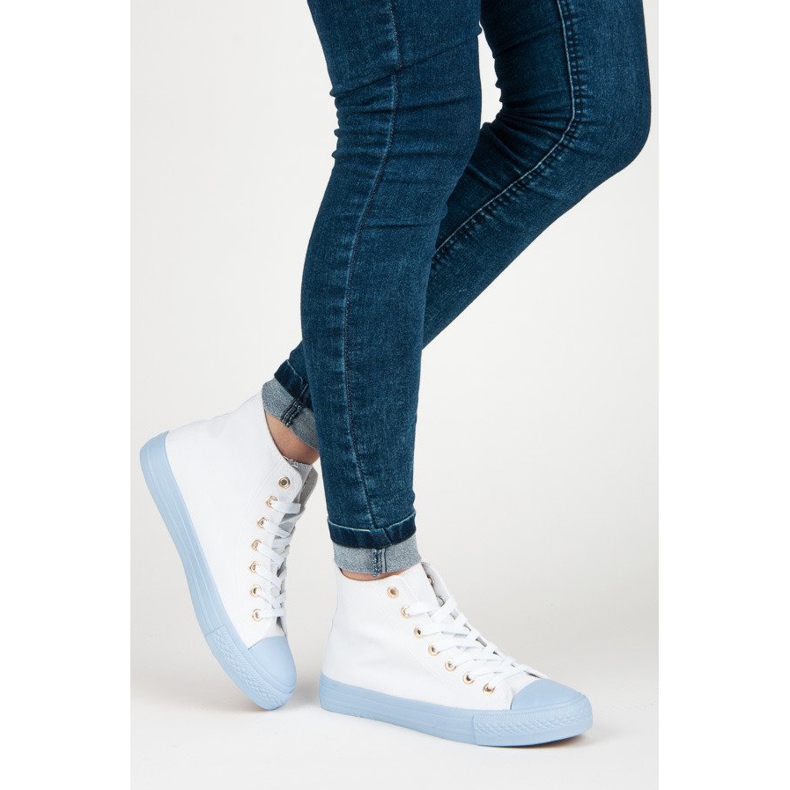 Coura Adidași peste gleznă alb 2