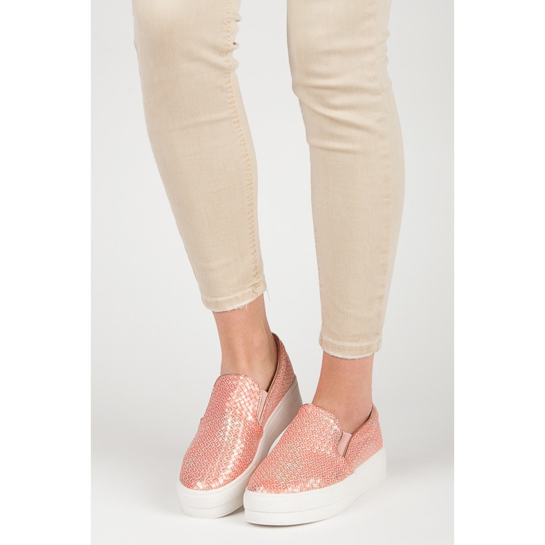 Seastar Adidași pe platformă roz 1