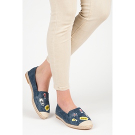 Bestelle Espadrile de primavara cu petice albastru 2