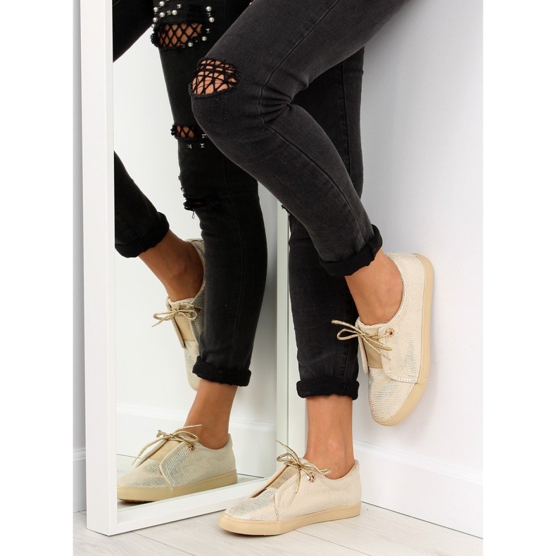 Adidasi de dama aurii MB102 Gold de aur 1