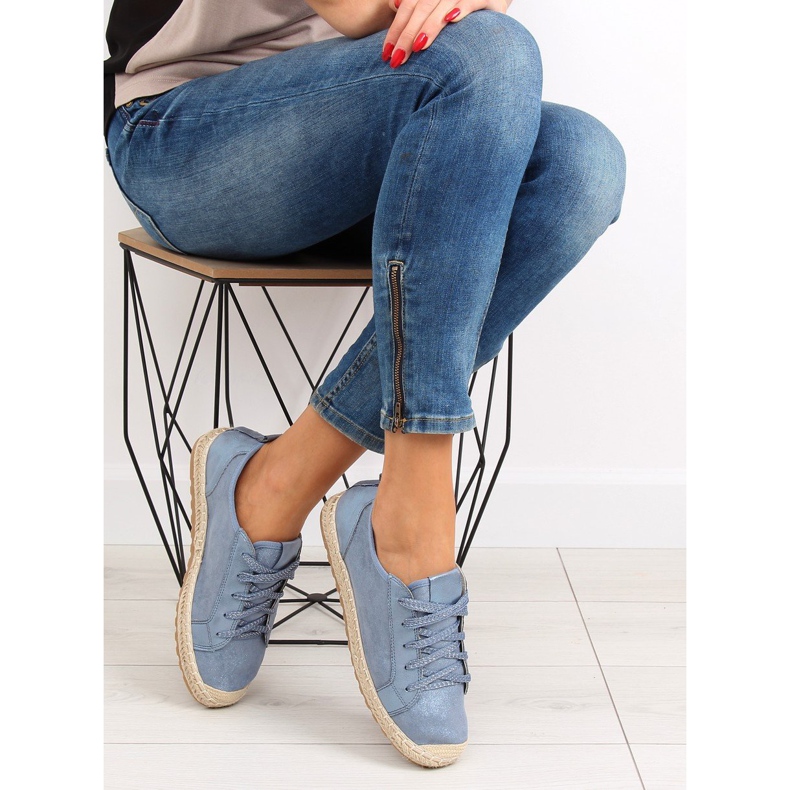 Espadrile albastre BB02P L.Adidași BLUE albastru 1