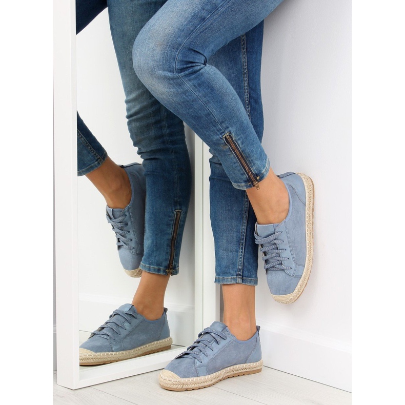 Espadrile albastre BB02P L.Adidași BLUE albastru 2